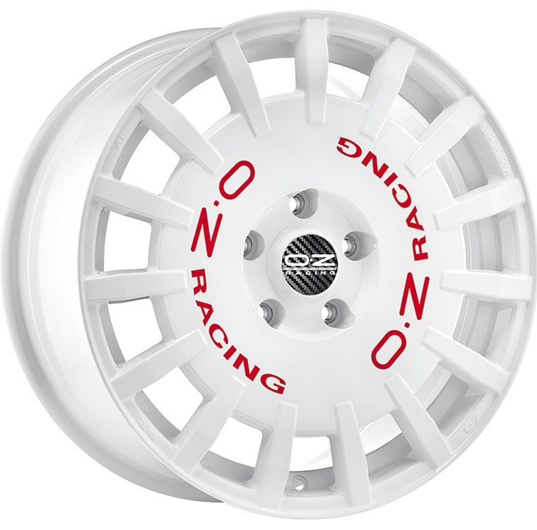 OZ Rally Racing weiss rote Schrift
